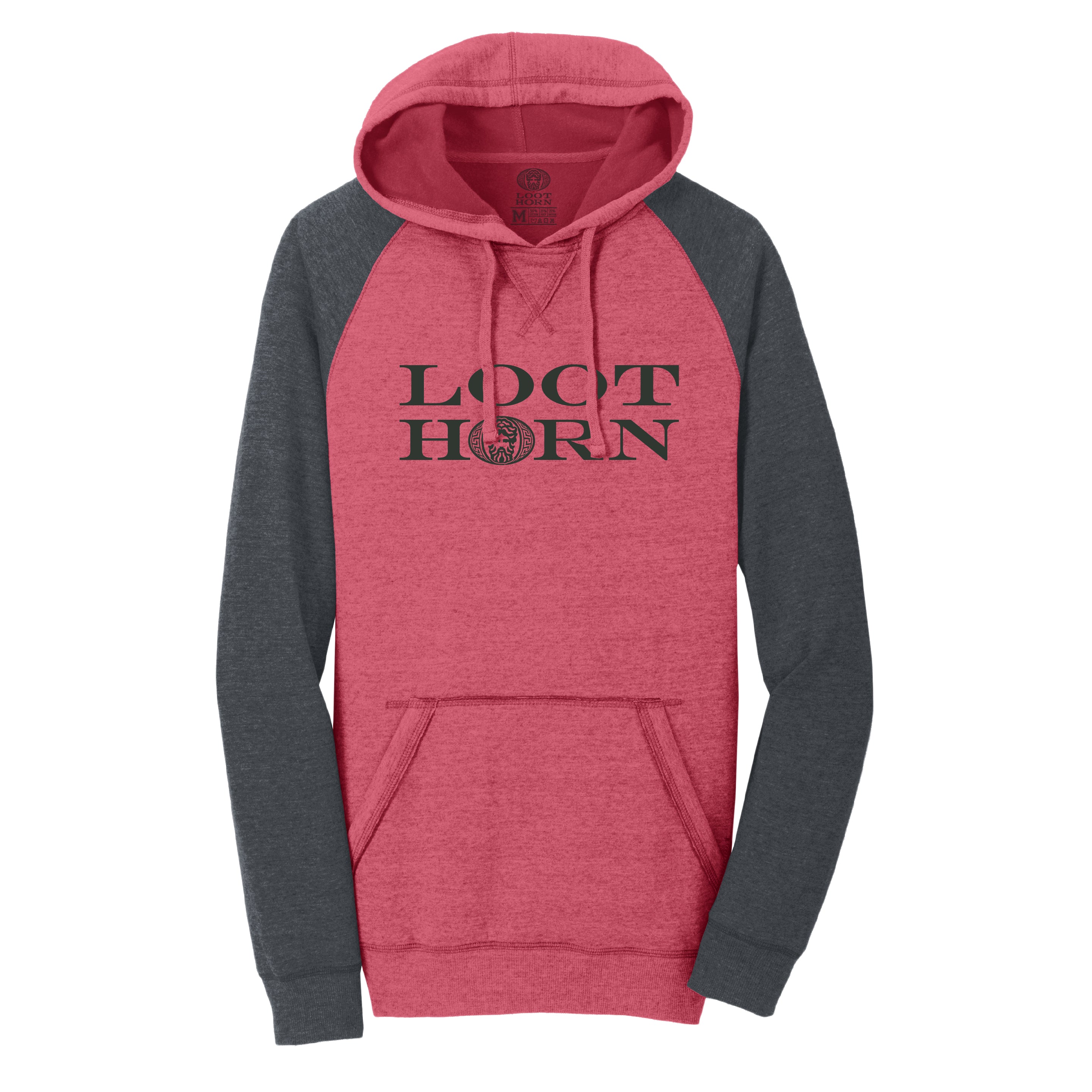 LOOTHORN RAGLAN SLEEVE COLORBLOCK HOODIE
