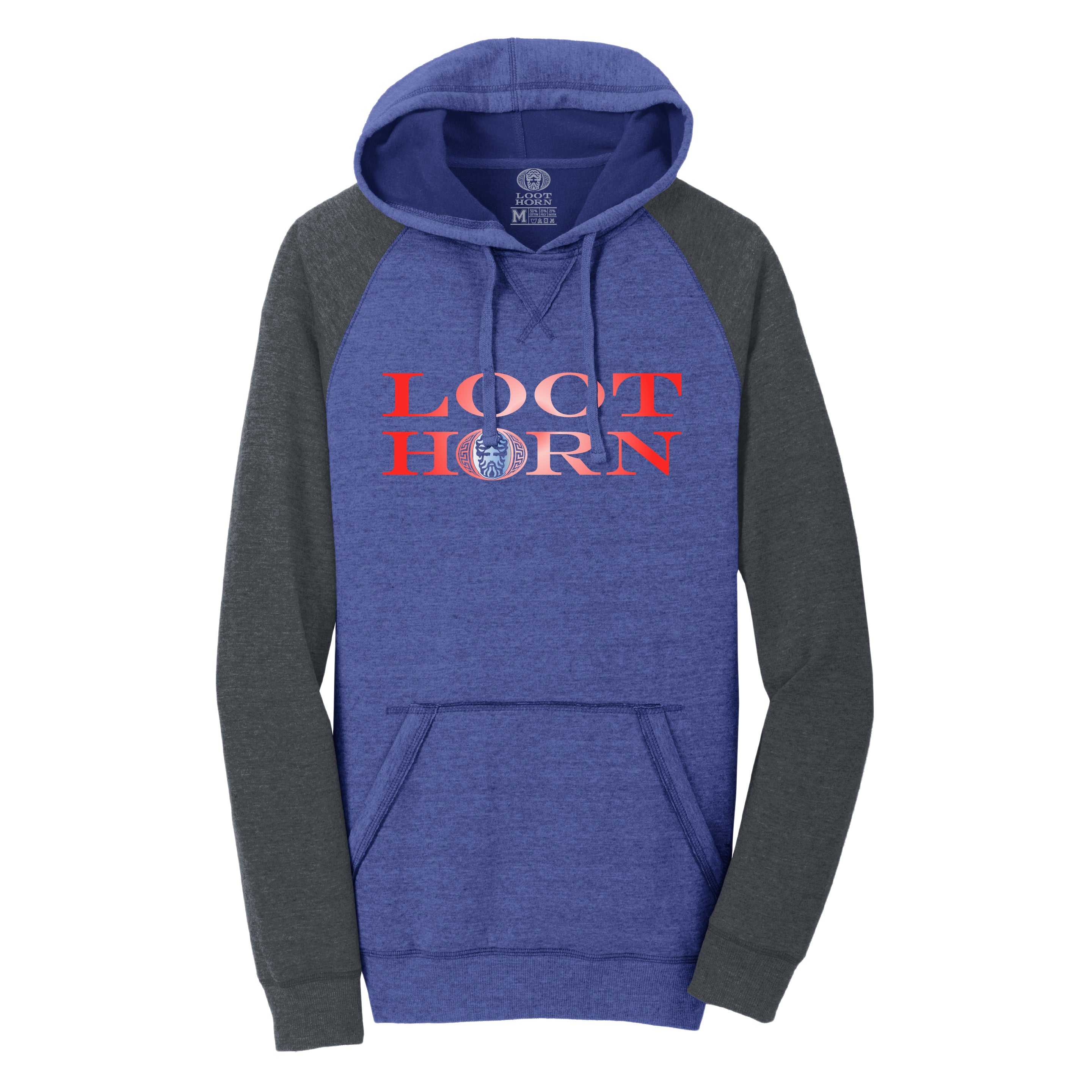 LOOTHORN RAGLAN SLEEVE COLORBLOCK HOODIE