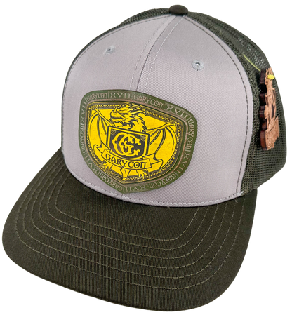 GARYCON DRAGON SHIELD LEATHER PATCH HAT(YELLOW,OLIVE,GREY)