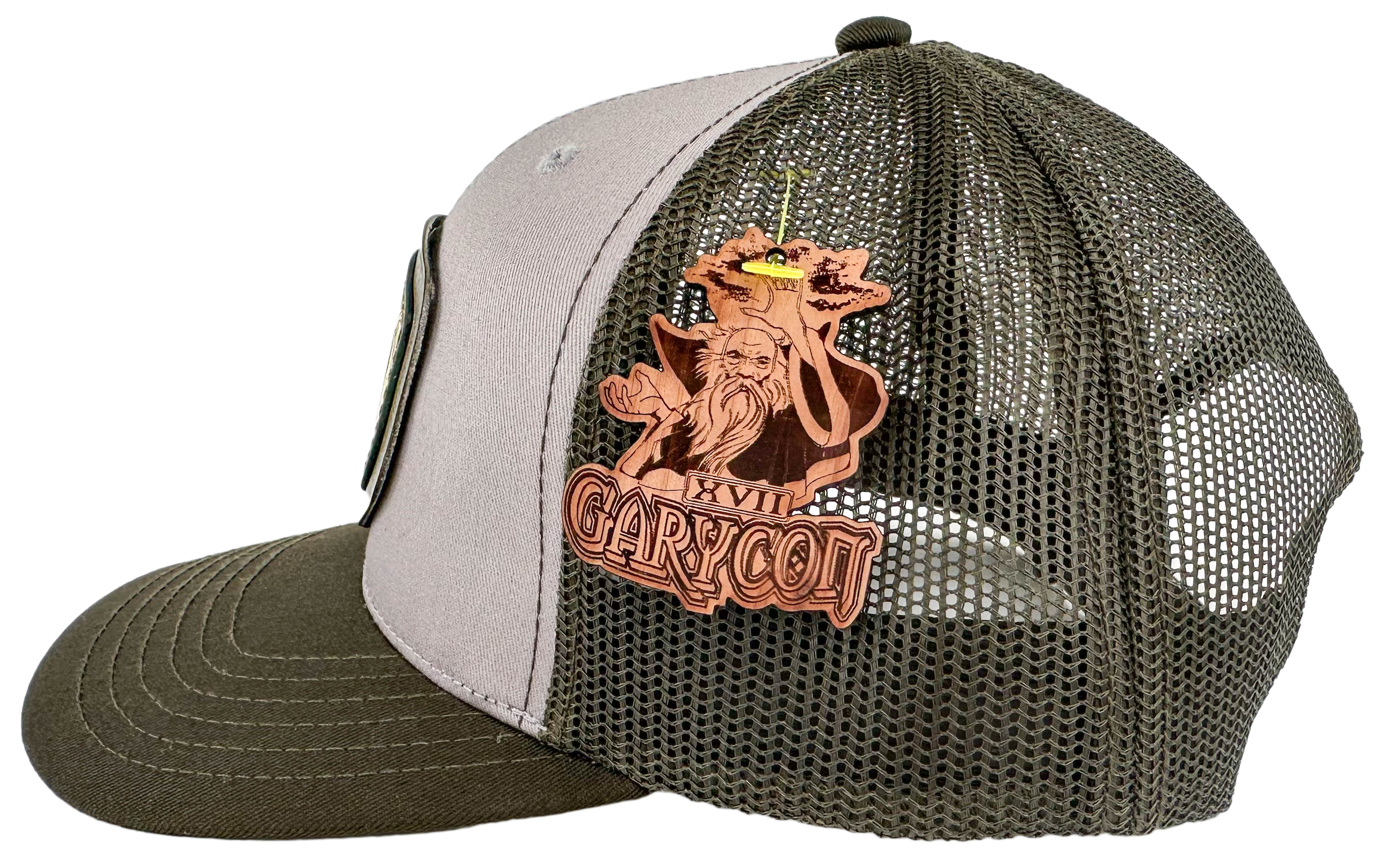 GARYCON DRAGON SHIELD LEATHER PATCH HAT(YELLOW,OLIVE,GREY)