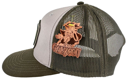 GARYCON DRAGON SHIELD LEATHER PATCH HAT(YELLOW,OLIVE,GREY)