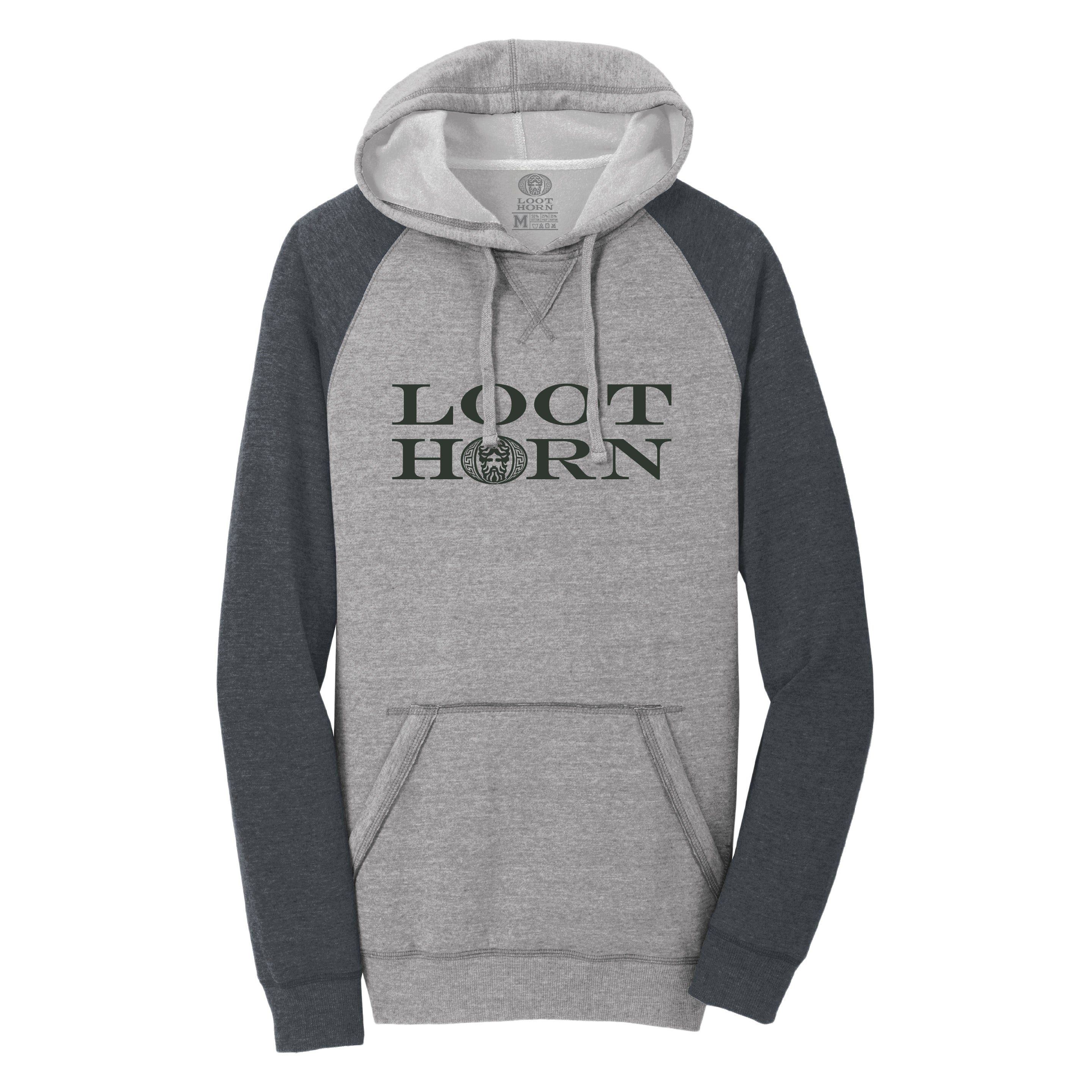 LOOTHORN RAGLAN SLEEVE COLORBLOCK HOODIE