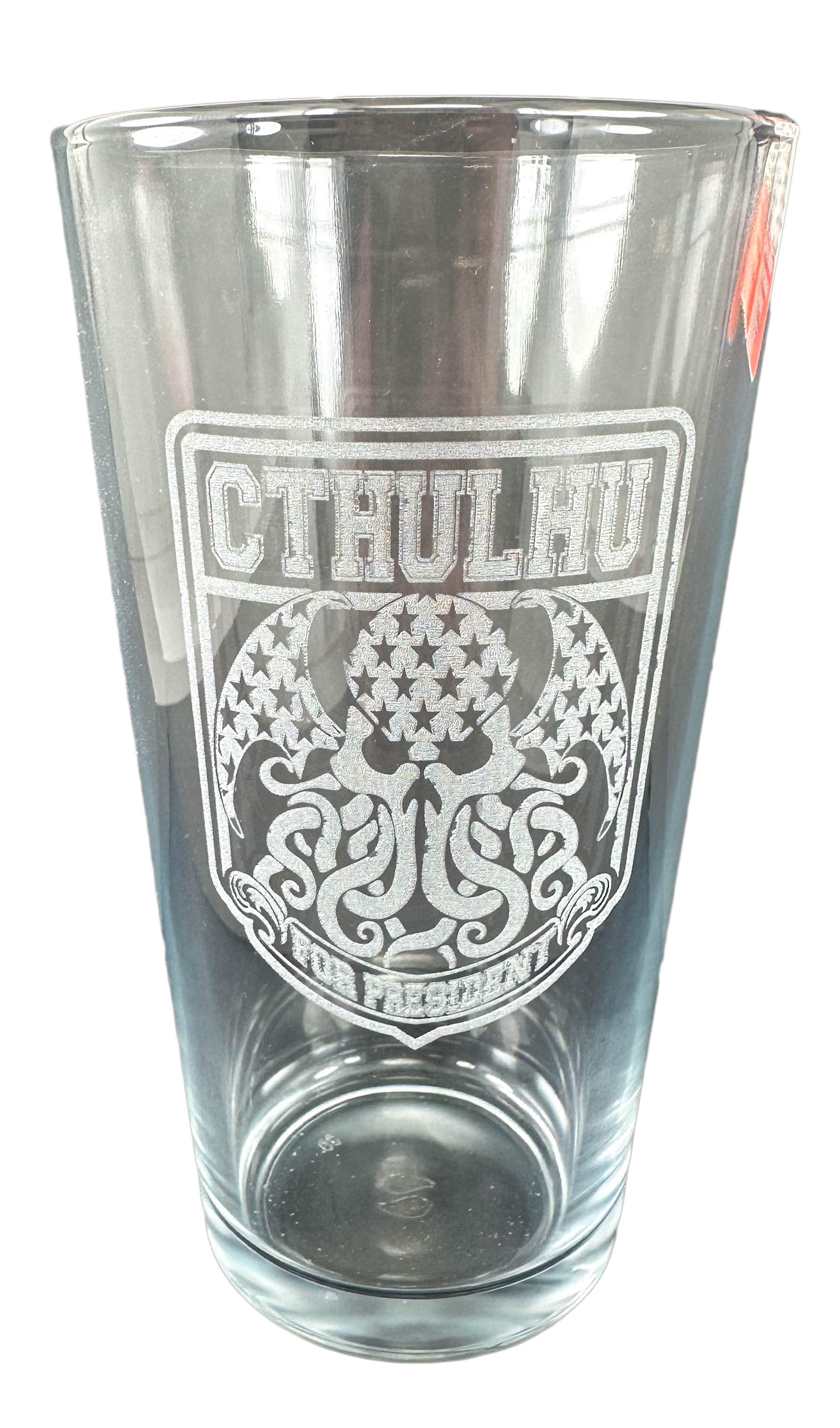 Cthulhu For Pres Laser Etched 16oz Pint Glass