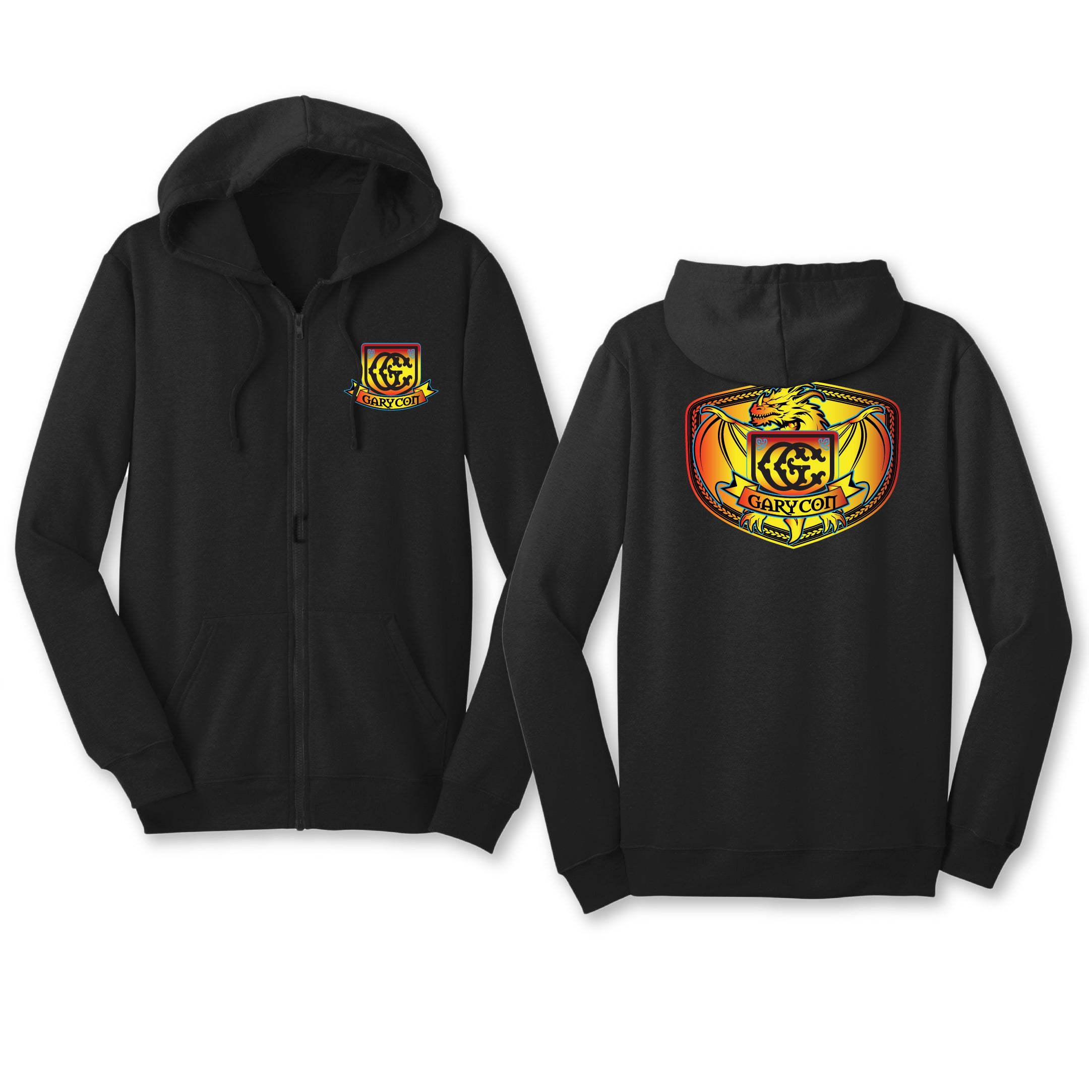 GARYCON DRAGON SHIELD ZIP UP HOODIE