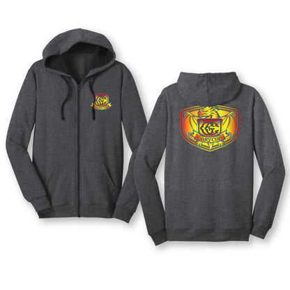 GARYCON DRAGON SHIELD ZIP UP HOODIE