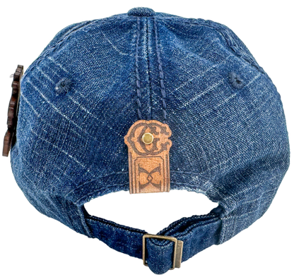 GARYCON VINTAGE COTTON 3D GC LEATHER PATCH HAT